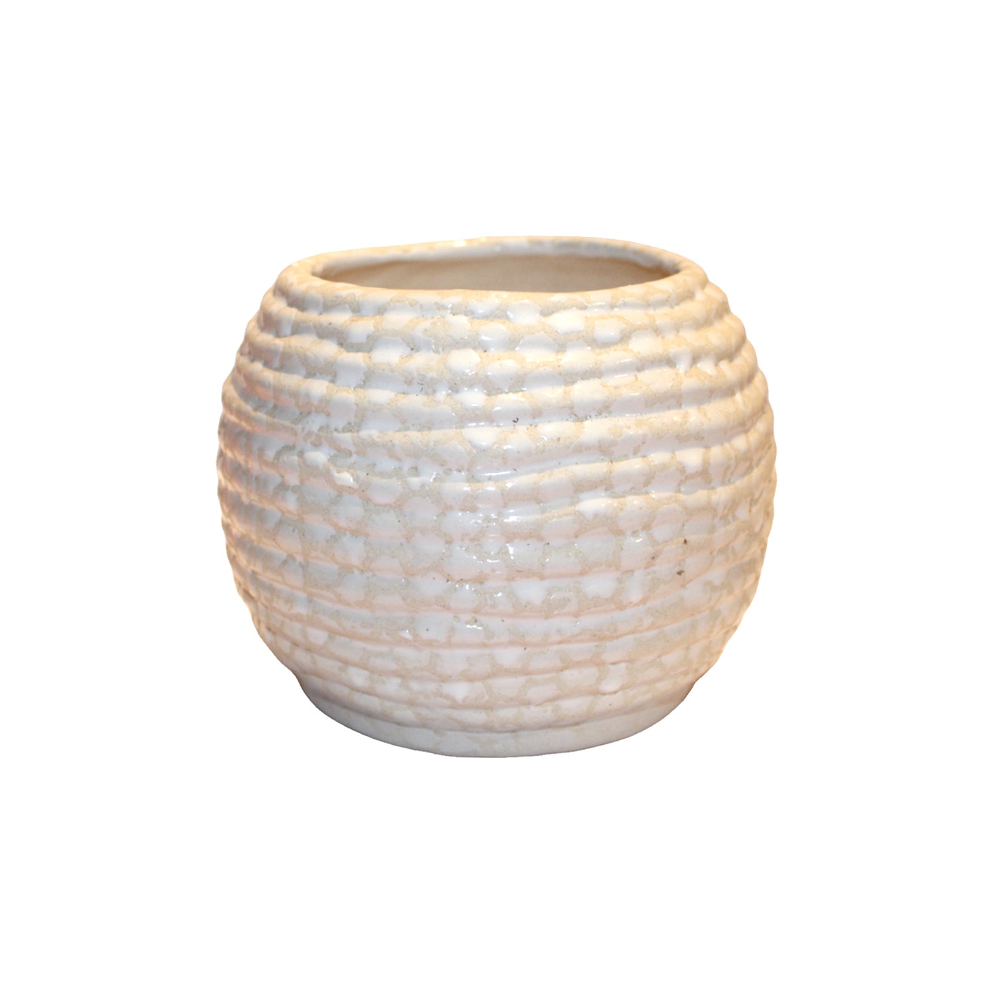 RARE BIRD ROUND LEYING BALL PLANTER