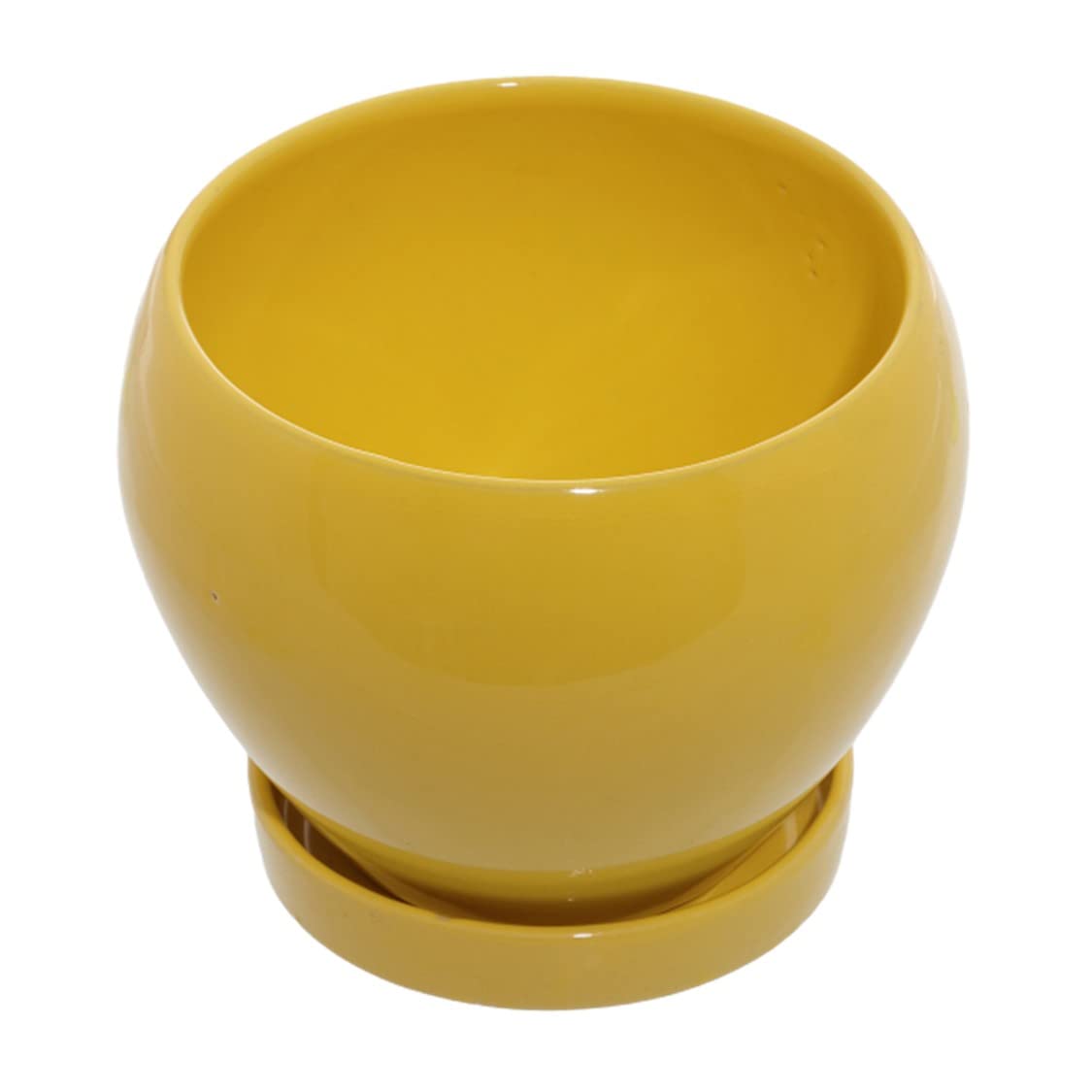 RARE BIRD APPLE CERAMIC PLANTER