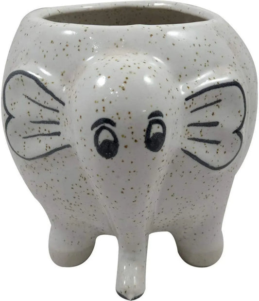 Rare Bird CERAMIC ELEPHANT PLANTER-L