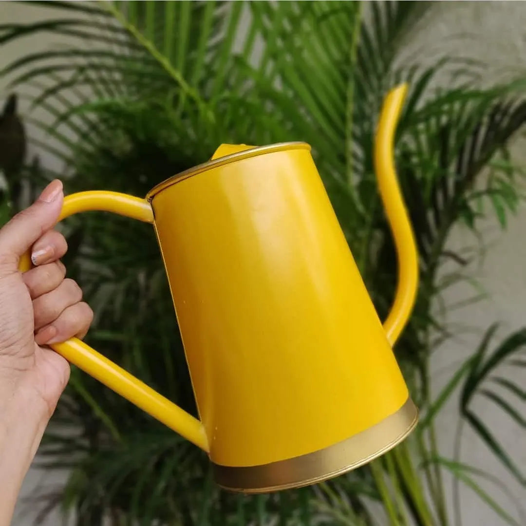 RARE BIRD 1.5 Litre Metal Watering Can – Yellow