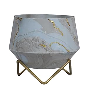 RARE BIRD METAL PLANTER GOLD