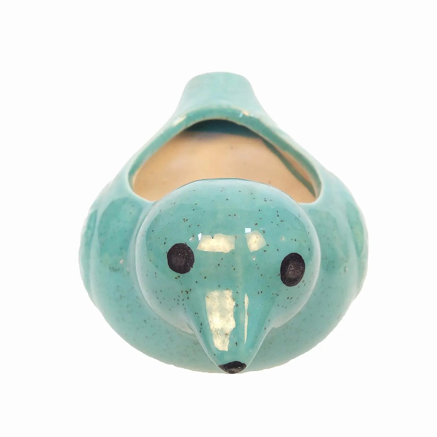 RARE BIRD Ceramic Bird Pots- Blue