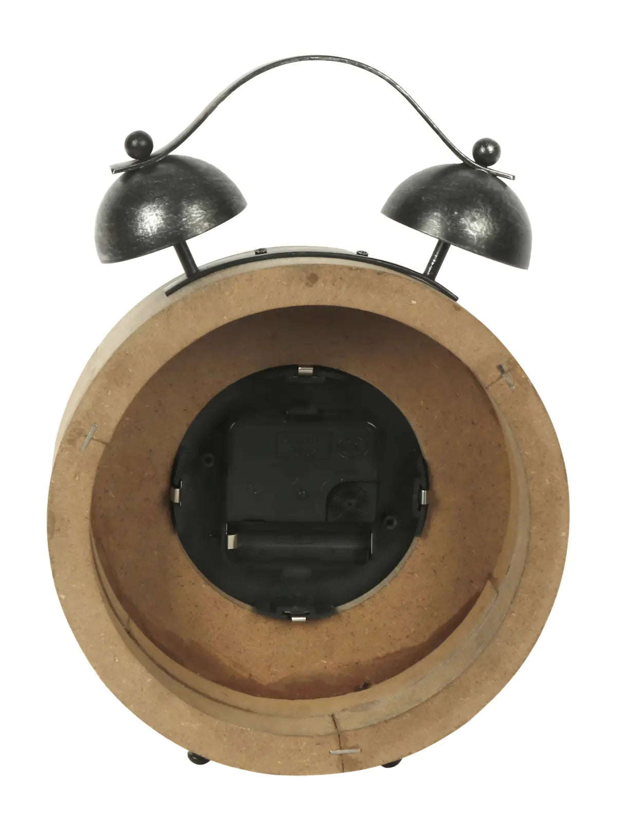 Horloge de table en bois RARE OISEAU avec petites clochettes