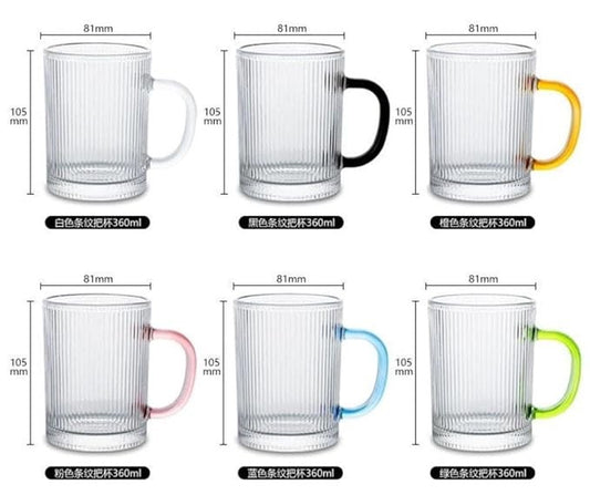 RARE BIRD Crystal Clear Toughened Glass Tea Cup