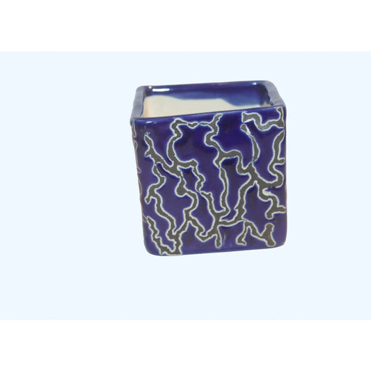 RARE BIRD SQUARE CERAMIC PLANTER