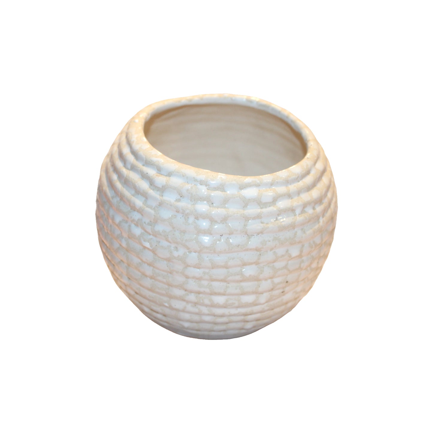 RARE BIRD ROUND LEYING BALL PLANTER