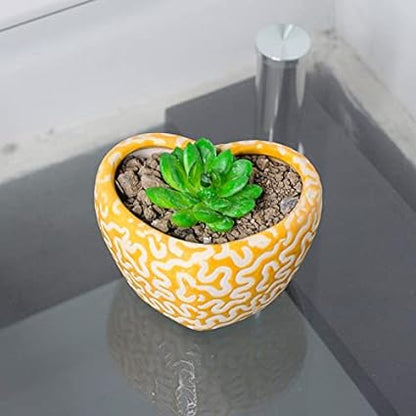 RARE BIRD Heart Ceramic Pot