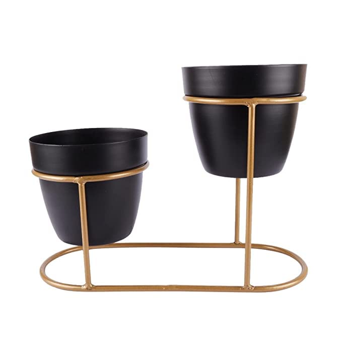 METAL MATKA PLANTER Black & Gold planter												0 7	Black & Gold planter