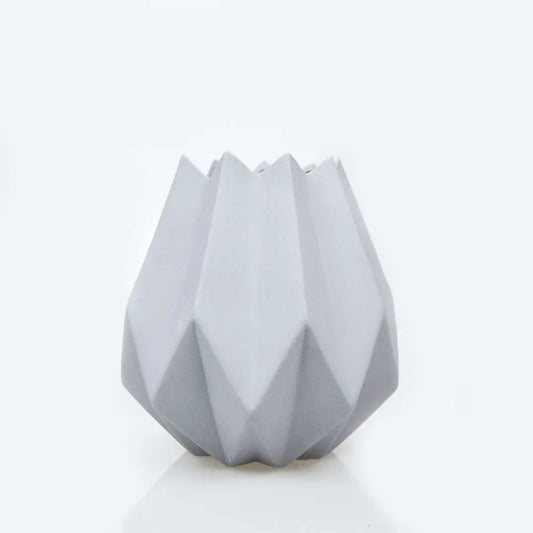 RARE BIRD Geometric Line Ceramic Vase