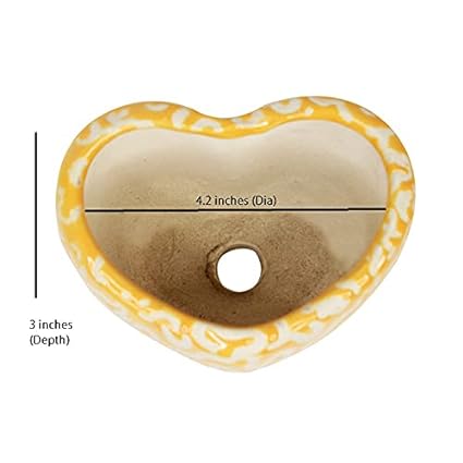 RARE BIRD Heart Ceramic Pot