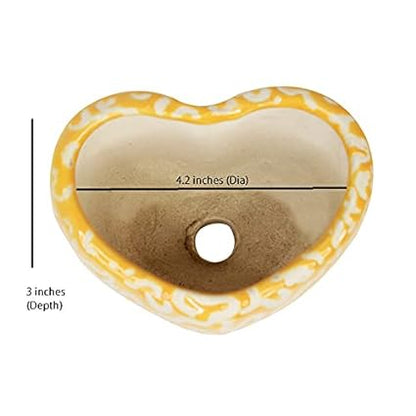 RARE BIRD Heart Ceramic Pot