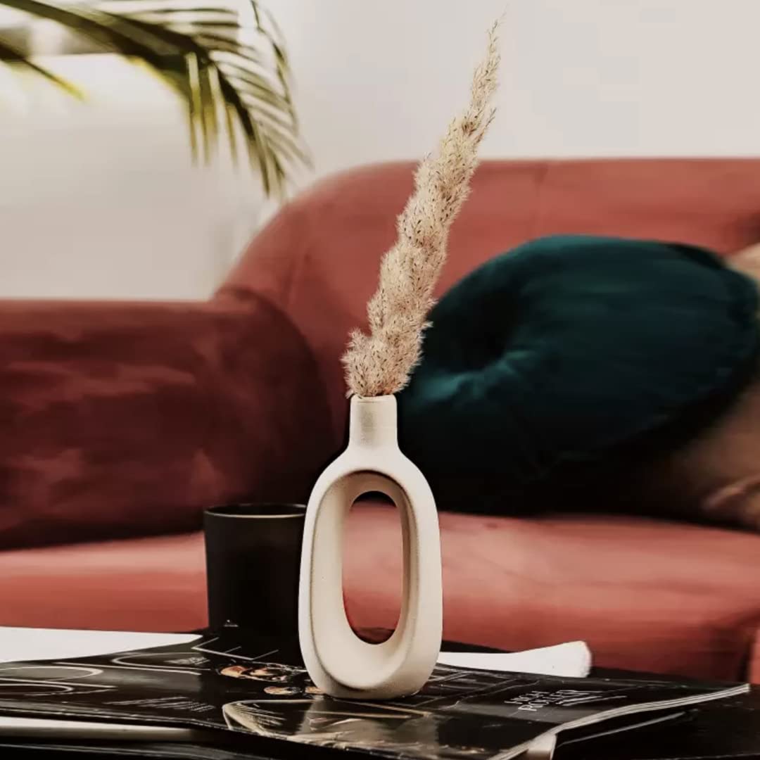 RARE BIRD Oval shape Donut Vase