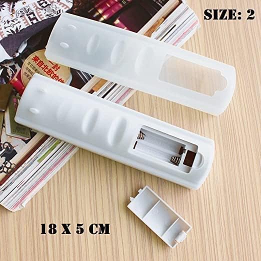 Rare Bird 3-Piece Stretchable Silicone Remote Cover Set – Dustproof & Waterproof for TV, AC, Setup Box Remotes (Transparent, Various Sizes)