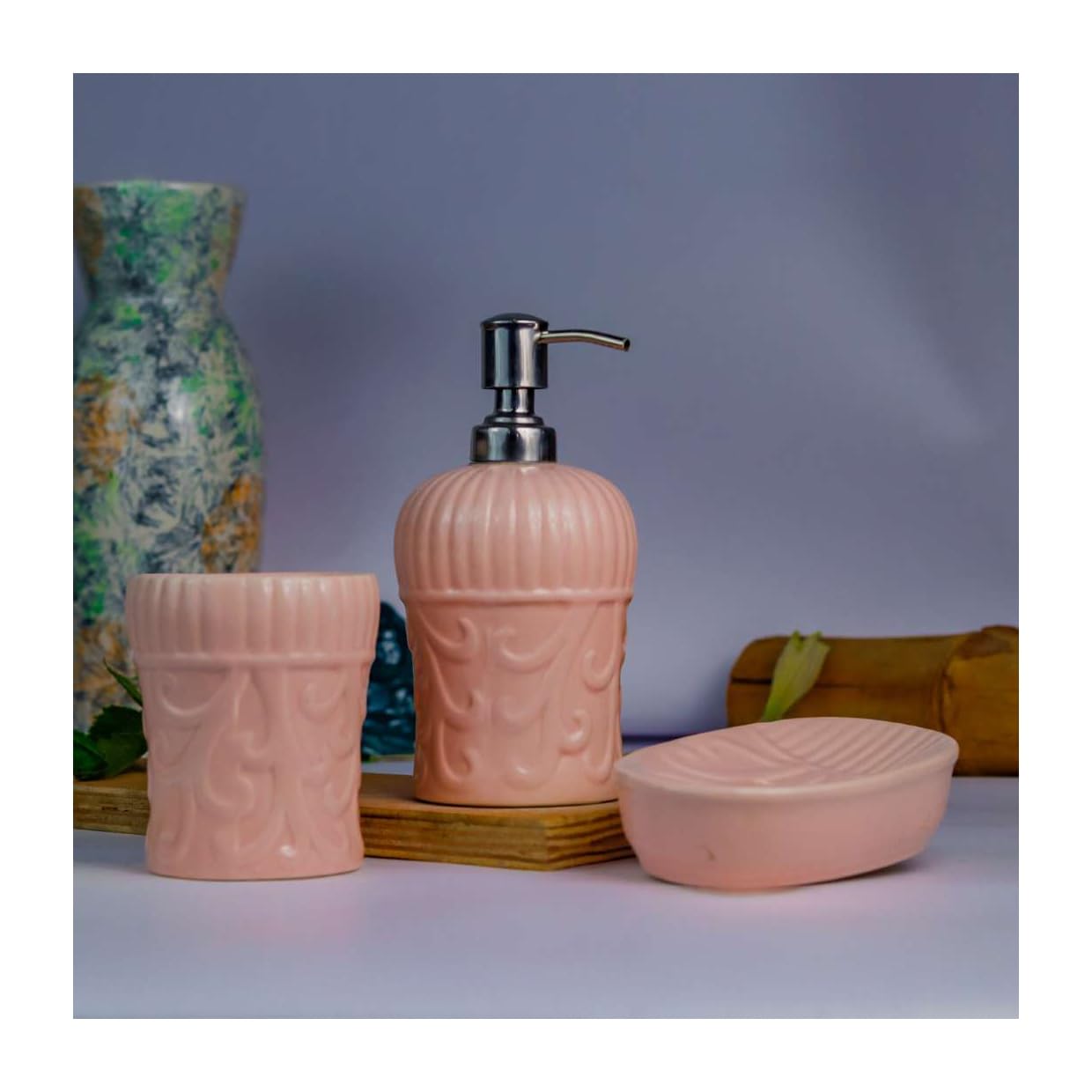 rare bird LUXURY PINK BATHROOM SET -3