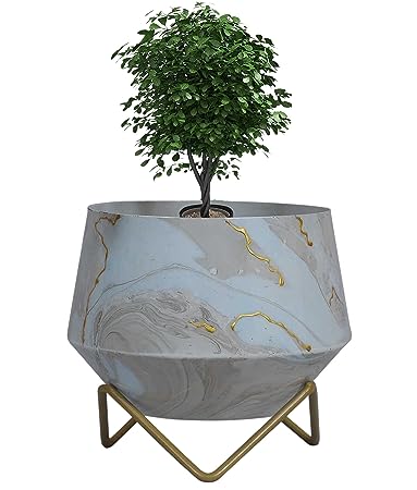 RARE BIRD METAL PLANTER GOLD