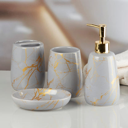 RARE BIRD BATH SET- SET OF 4