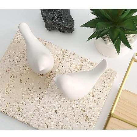 RARE BIRD White Birds Showpieces Set of 2 Mother and Child