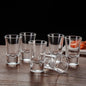 RARE BIRD Premium Heavy Base Shot Glass Set – 6 Pieces (35 ml Each)