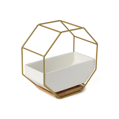 rare bird CERAMIC WOOD TRY PLANTER