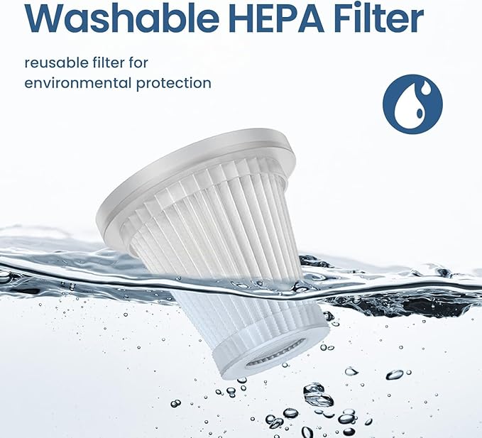 Rare Bird Car Vacuum Cleaner 2 in 1 with 3 Attachments & Blower | Cordless Handheld Vacuum Cleaner for Wet & Dry Cleaning for Home/Office/Car/Keyboard/Travel/Sofa/Office (1BLACK) (1black)