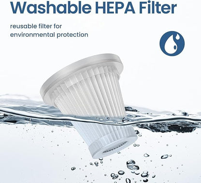 Rare Bird Car Vacuum Cleaner 2 in 1 with 3 Attachments & Blower | Cordless Handheld Vacuum Cleaner for Wet & Dry Cleaning for Home/Office/Car/Keyboard/Travel/Sofa/Office (1BLACK) (1black)