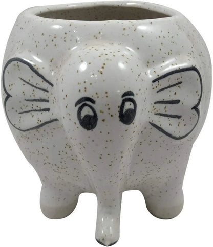 Rare Bird CERAMIC ELEPHANT PLANTER-L