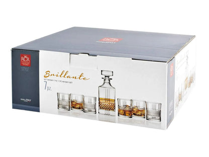 RARE BIRD Whisky 7PC Set (1 Decanter, 6 Glasses) 1L