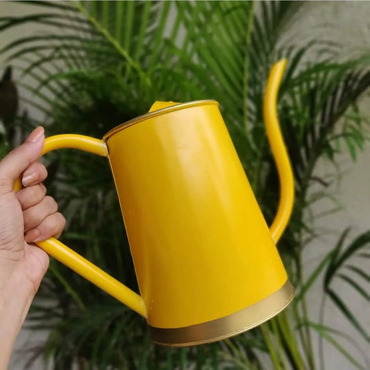 RARE BIRD 1.5 Litre Metal Watering Can – Yellow