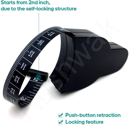 Rare Bird  Body Measuring Tape with Lock Pin and Retractable Push Button 150 CM Measurement Tape Measure for Body for Fat Measurement and Weight Loss Sewing Tape Tailor Tape (Multicolor)