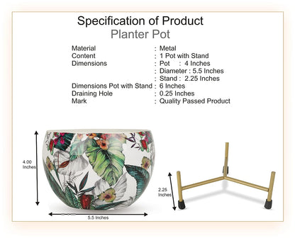 RARE BIRD METAL MATKA PLANTER