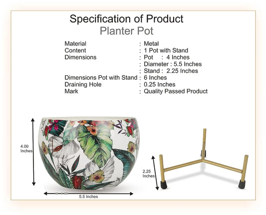 RARE BIRD METAL MATKA PLANTER