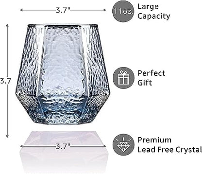 RARE BIRD BLUE SHADE WHISKEY GLASS-6