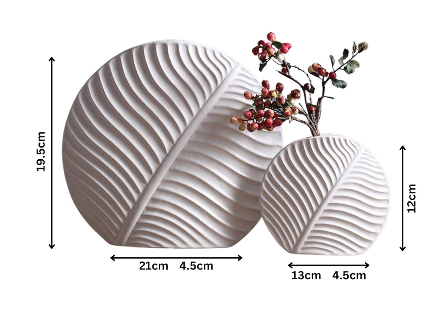 RARE BIRD CERAMIC ROUND LEAF VASE 2