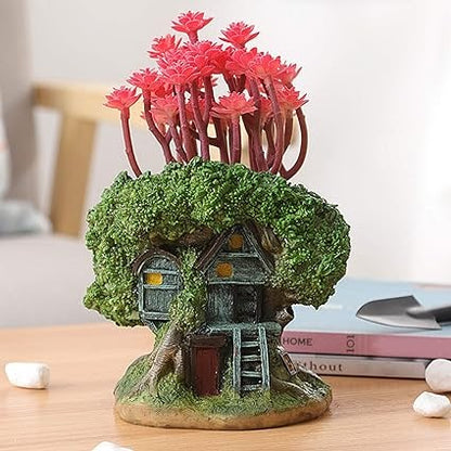 RARE BIRD Charming Ceramic Forest House Décor