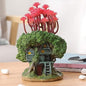 RARE BIRD Charming Ceramic Forest House Décor