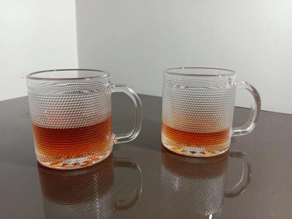 RARE BIRD Crystal Clear Glass Cups for Green Tea – 175 ml