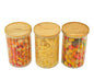 RARE BIRD Wooden Jar Set with Lids – Set of 3 (900 ml Each)
