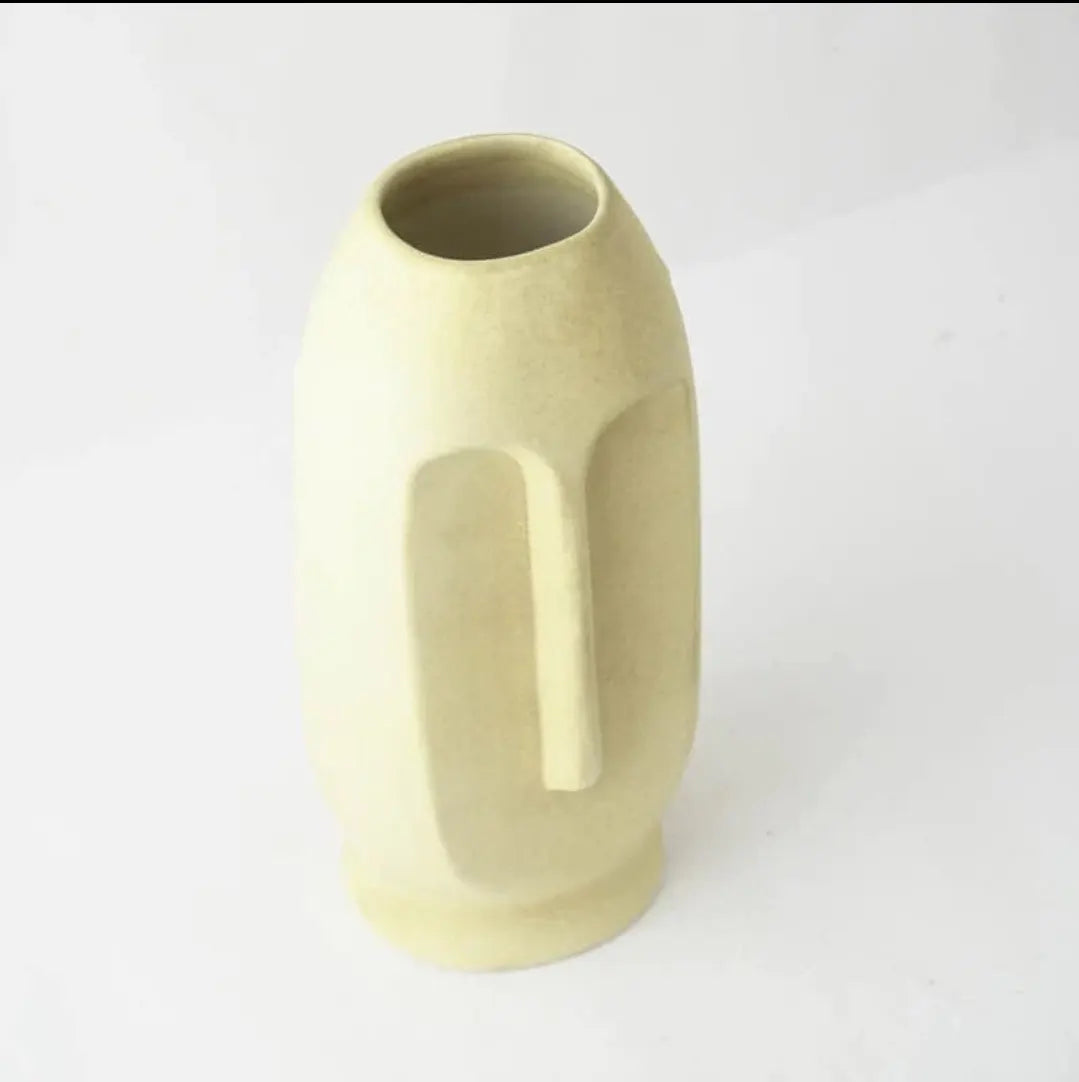 RARE BIRD Tranquality ceramic Face Vase