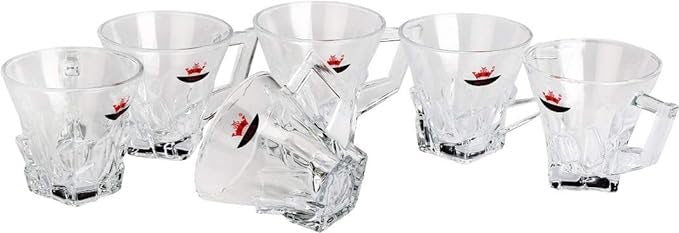 RARE BIRD Clear Glass Coffee & Tea Cup/Mug