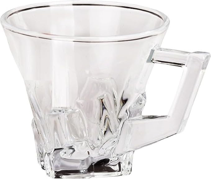 RARE BIRD Clear Glass Coffee & Tea Cup/Mug