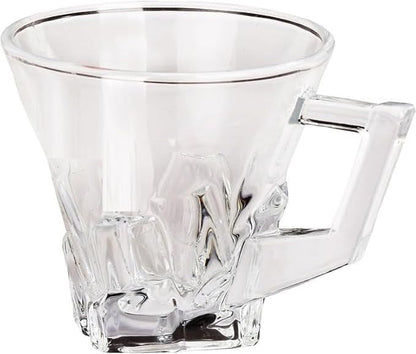 RARE BIRD Clear Glass Coffee & Tea Cup/Mug