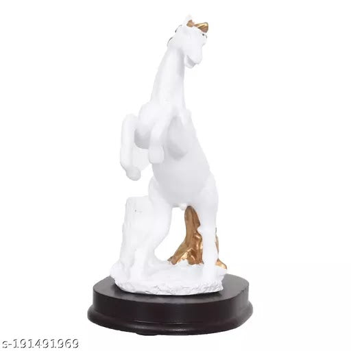 RARE BIRD Gold Plated Horse Statue