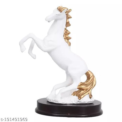 RARE BIRD Gold Plated Horse Statue