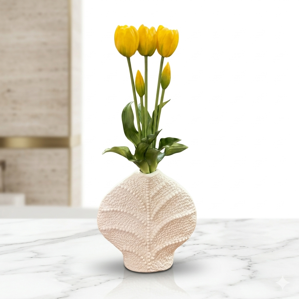 Rare Bird - Real Touch Tulip Flowers Bunch  for Home Decor (40cm)