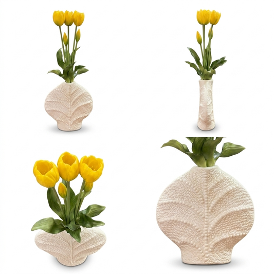 Rare Bird - Real Touch Yellow  Tulip Flowers Bunch  for Home Decor