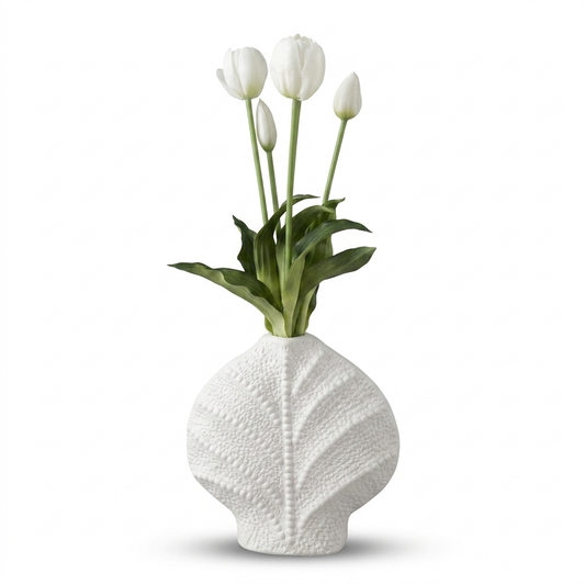 Rare Bird - Real Touch White Tulip Flowers for Home Decor