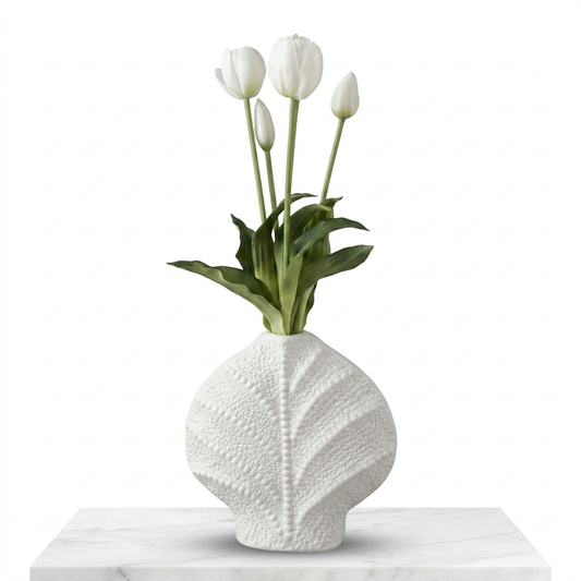 Rare Bird - Real Touch White Tulip Flowers for Home Decor