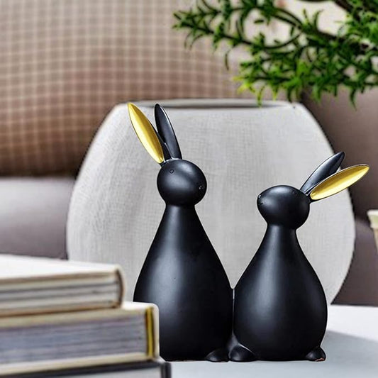 RARE BIRD Rabbit Figurines for Home Decoration
