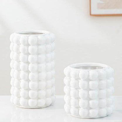 RARE BIRD Bubble Vases White Ceramic Vase