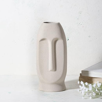 RARE BIRD Tranquality ceramic Face Vase